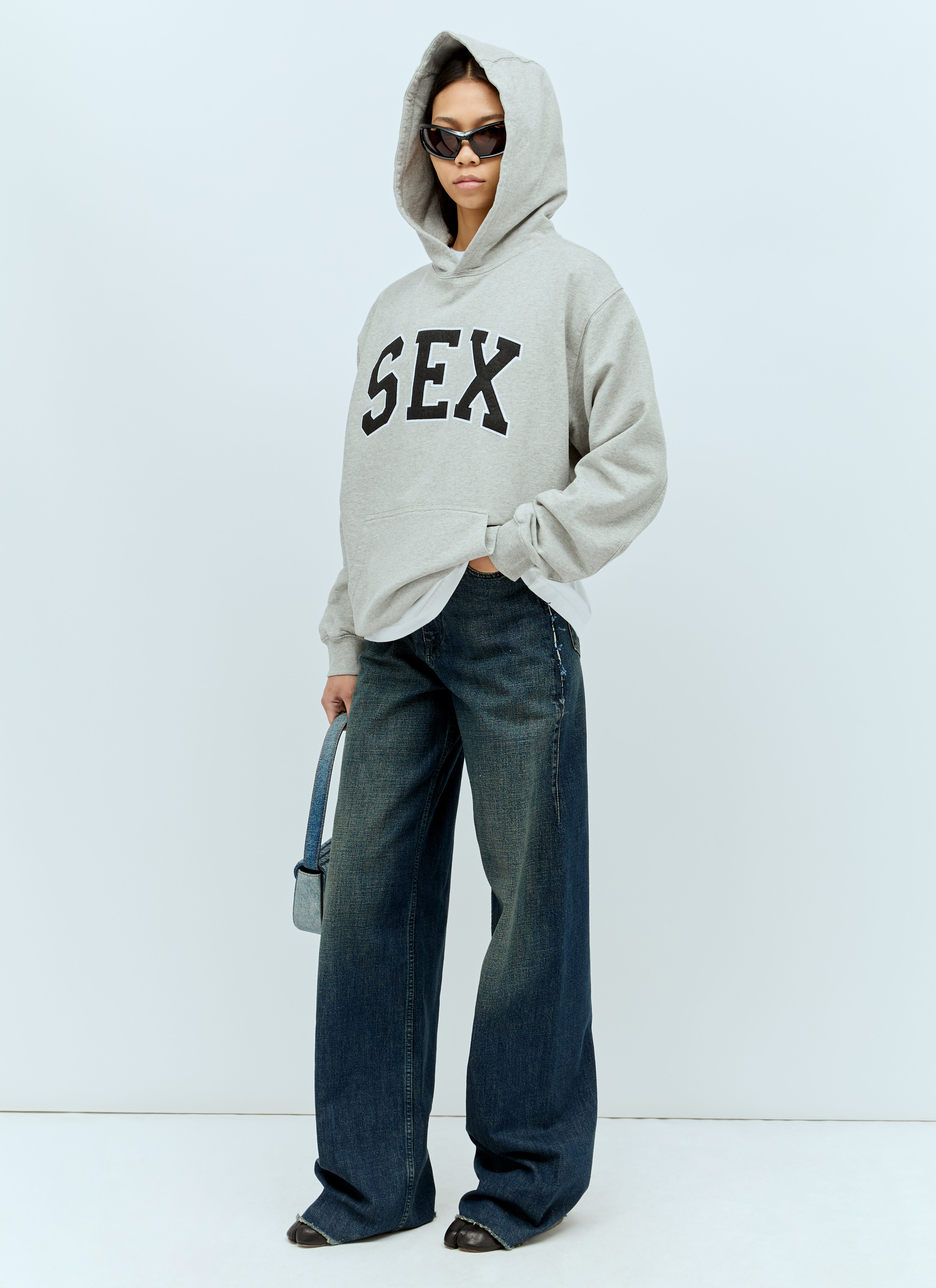 Carne Bollente Sex Hooded Sweatshirt en Grey pour femme | LN-CC®