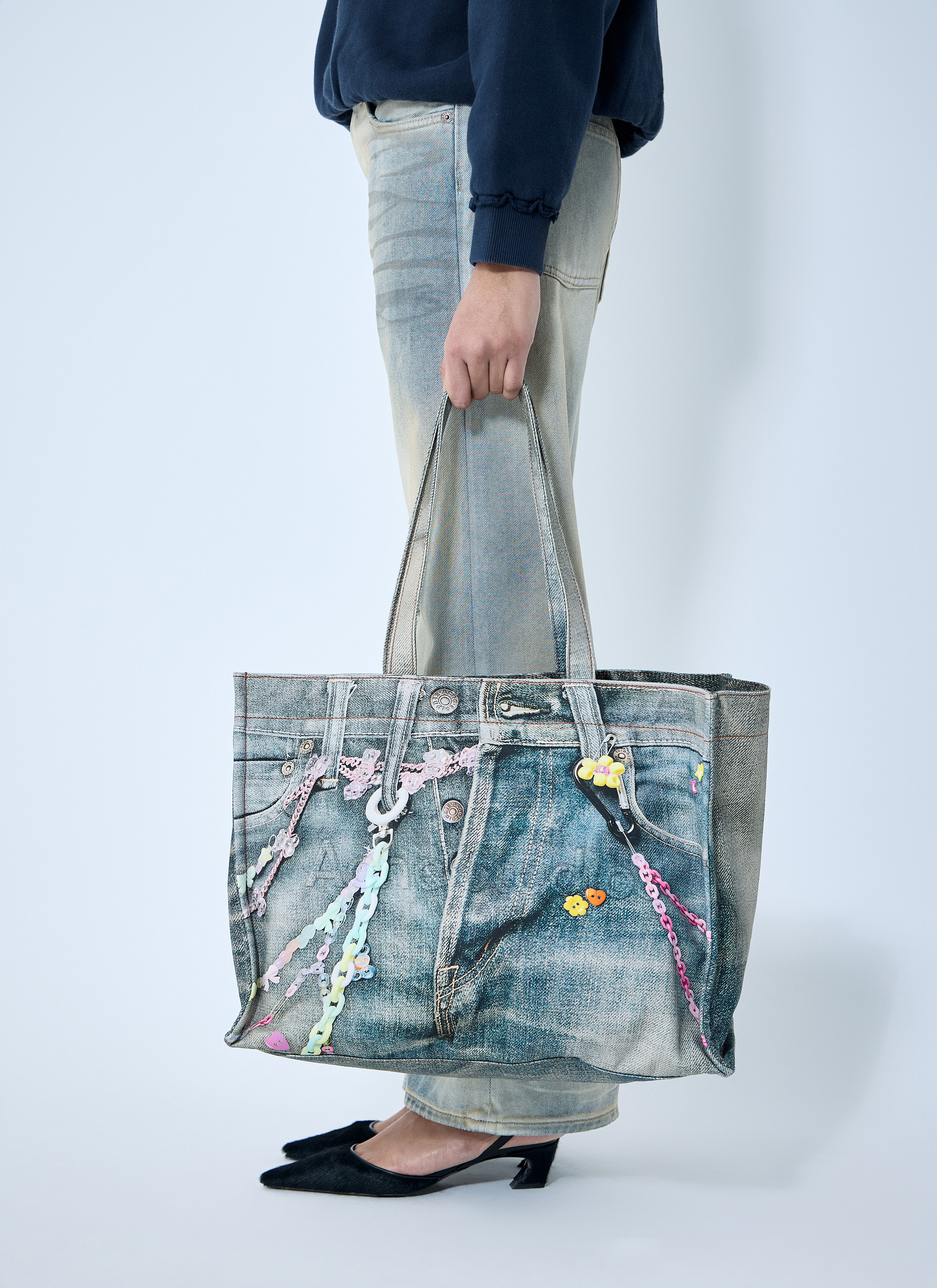 Acne Studios レディース ロゴショルダートートバッグ の ブルー | LN-CC®