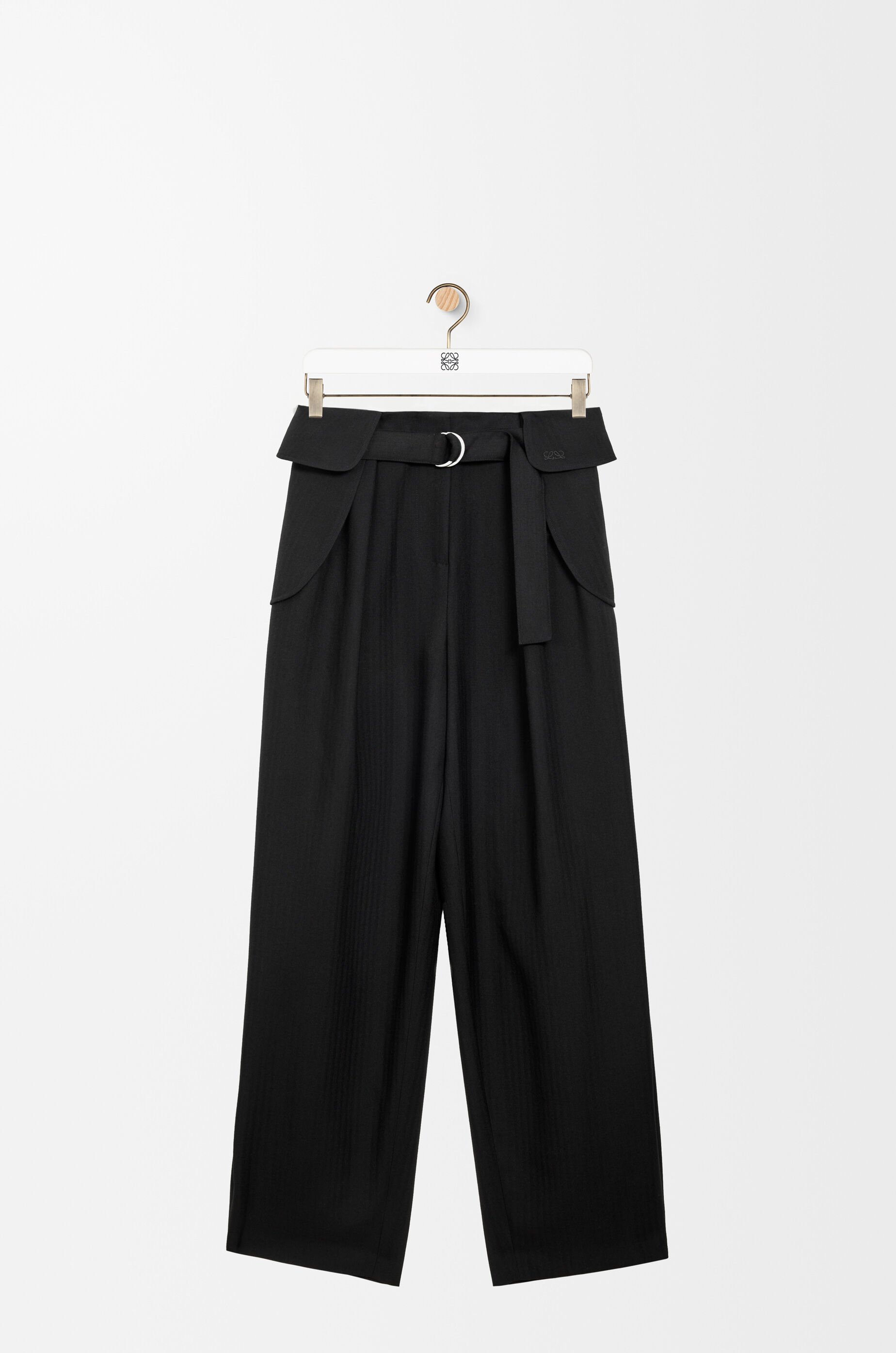 カーゴ トラウザーズ（ウール） ブラック - LOEWE Japan official website