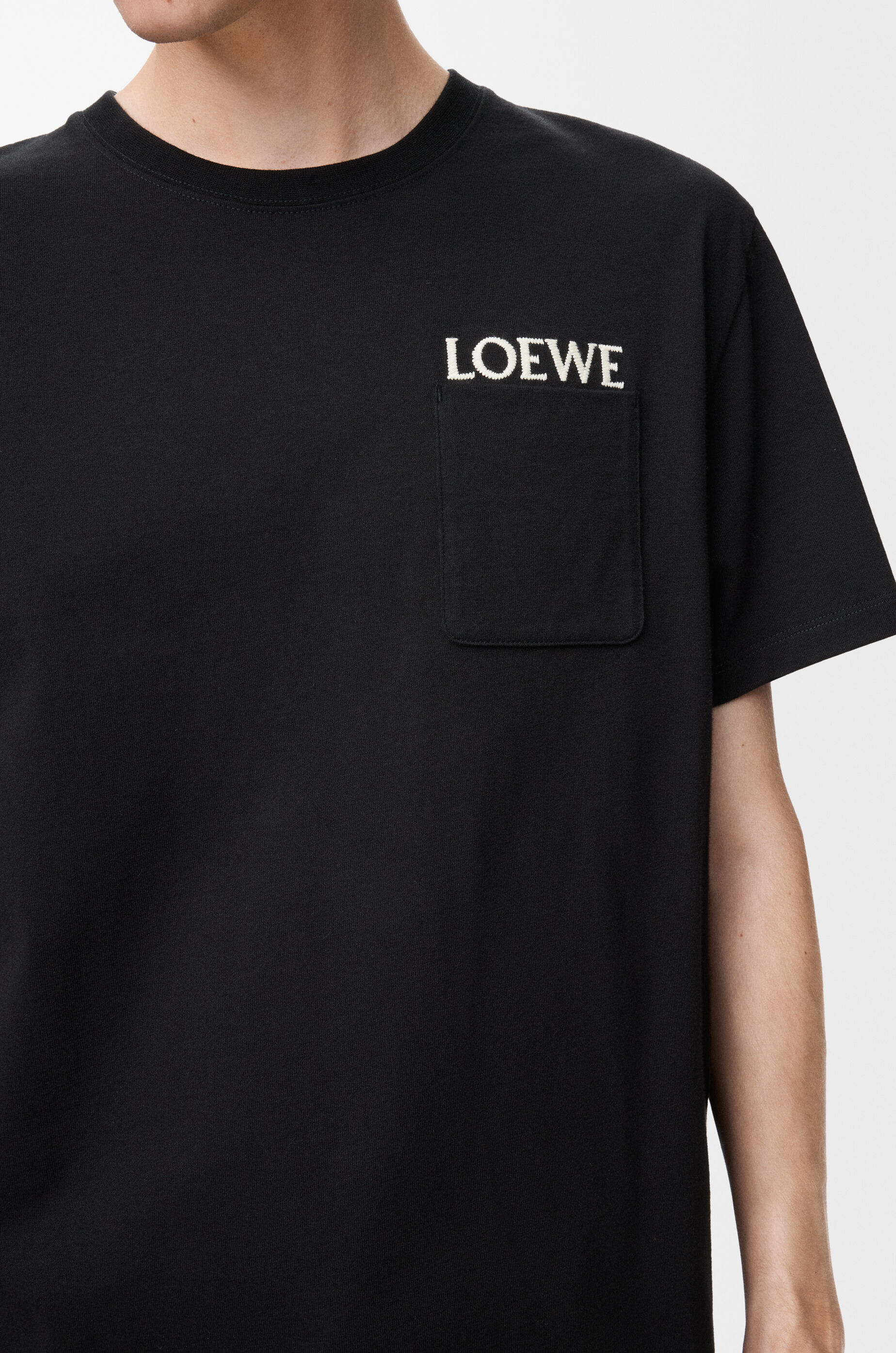 Relaxed fit T-shirt in cotton Black - LOEWE USA Official Website
