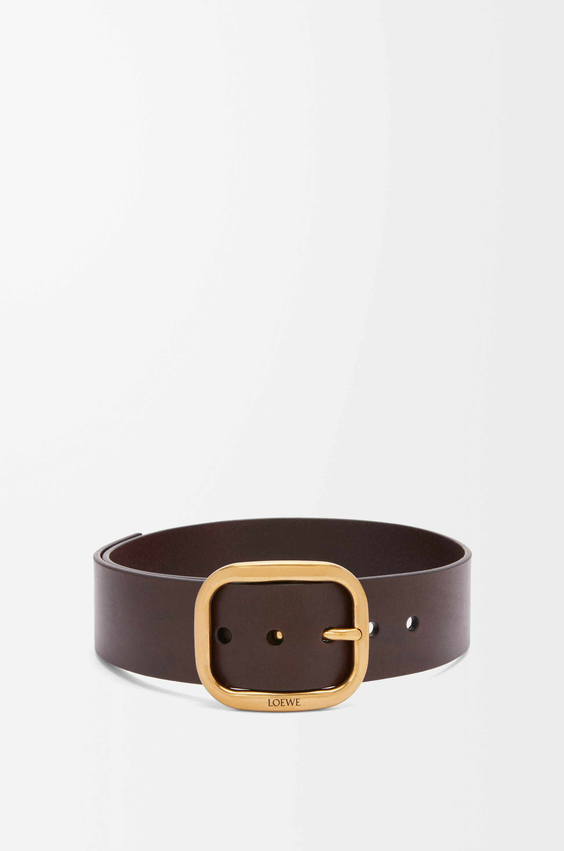 ラウンド ソフト ベルト（クラシックカーフ） ブラウン - LOEWE Japan