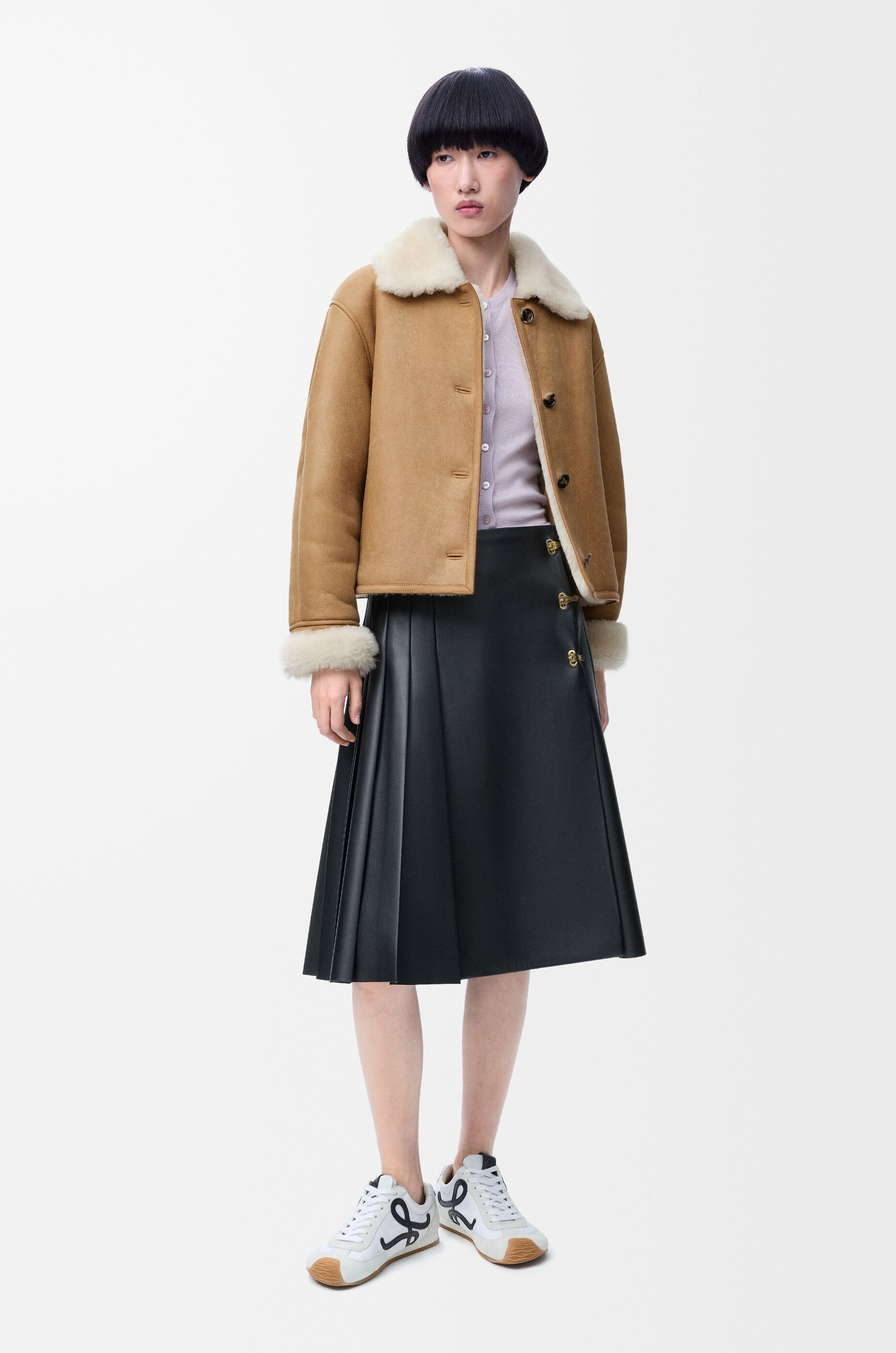 Jacket in shearling Beige - LOEWE