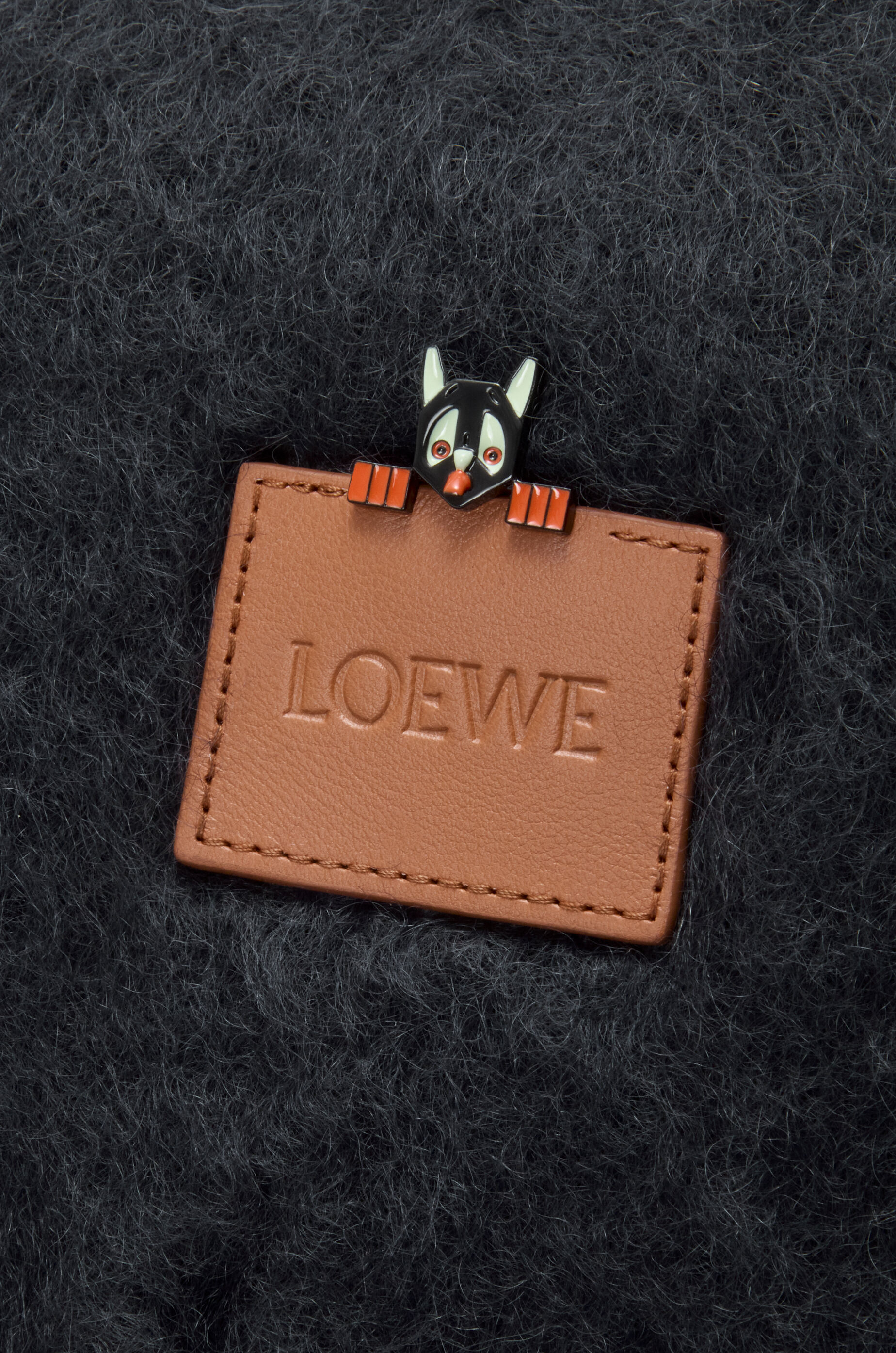 スカーフ（モヘア&ウールブレンド） ブラック - LOEWE Japan official