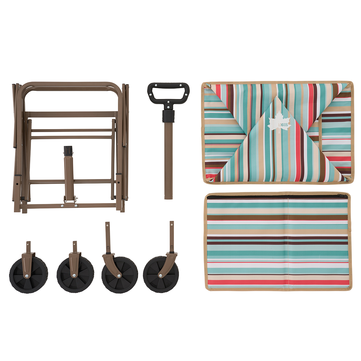 丸洗いバッグインキャリーカート（ブルーストライプ）|ギア|キャリー