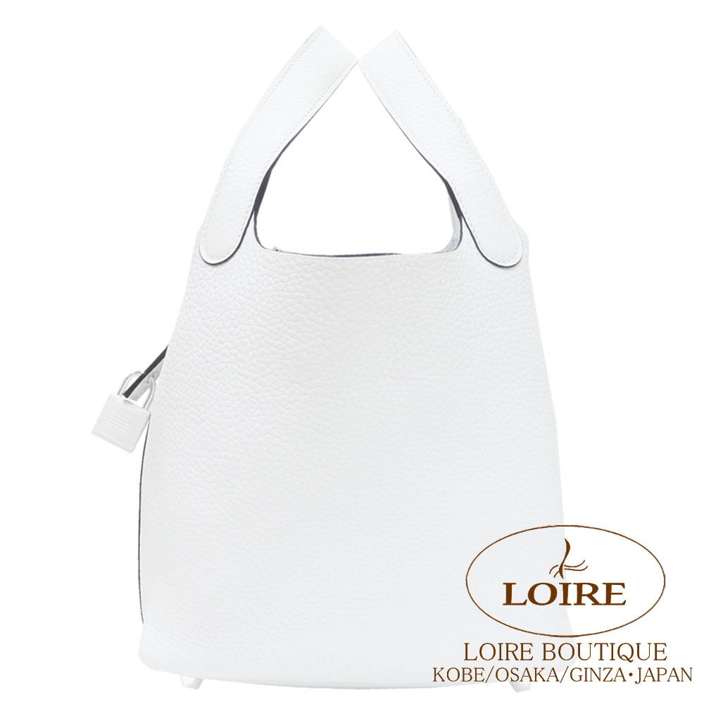 【icocaさま専用】HERMES ピコタン　PM ホワイト icocaさま専用】HERMES ピコタン PM ホワイト - メルカリ