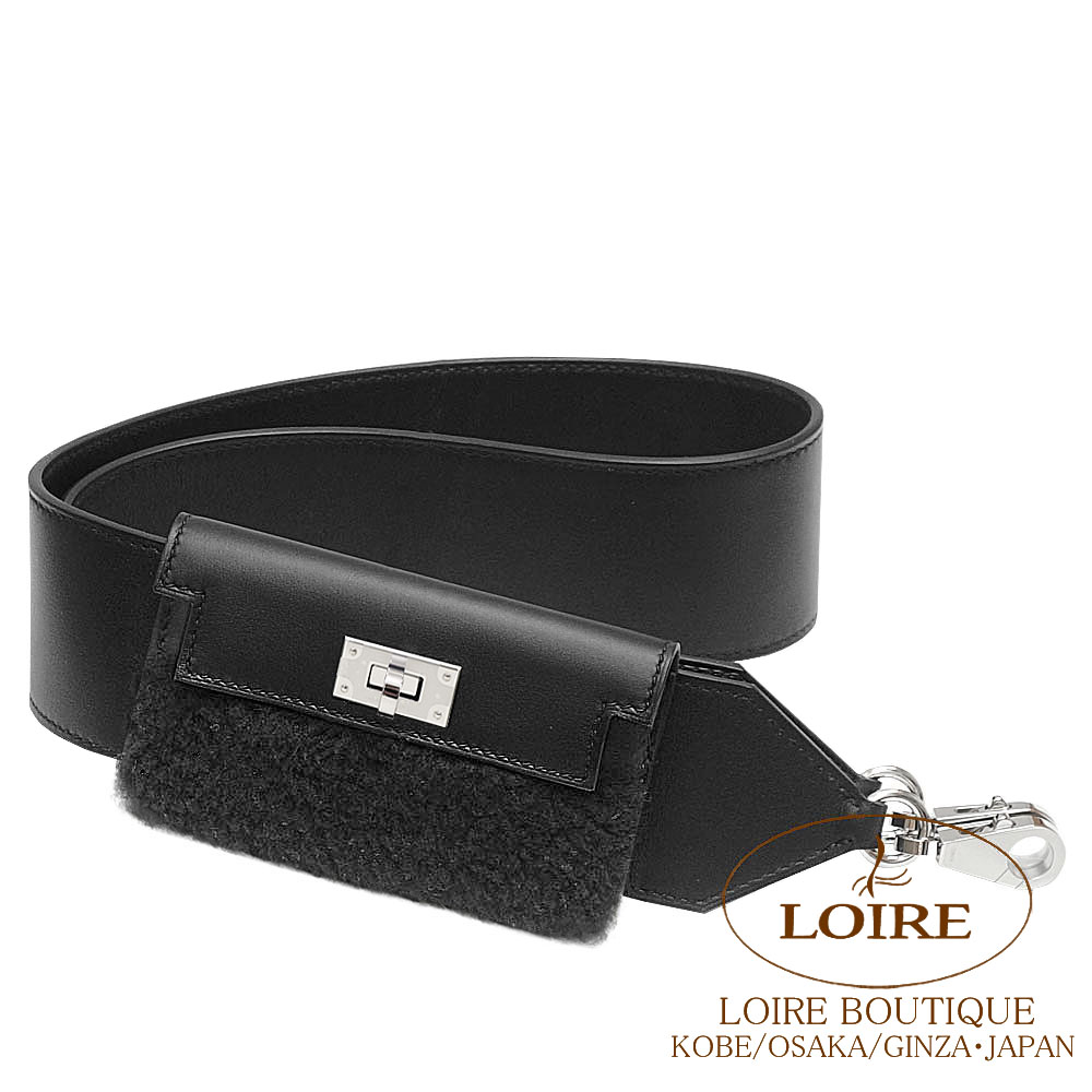 F*K様 エルメス ショルダーストラップ ブラック ケリー ボリード シルバー金 エルメスのショルダーストラップも販売中！ | エルメス買取販売専門店