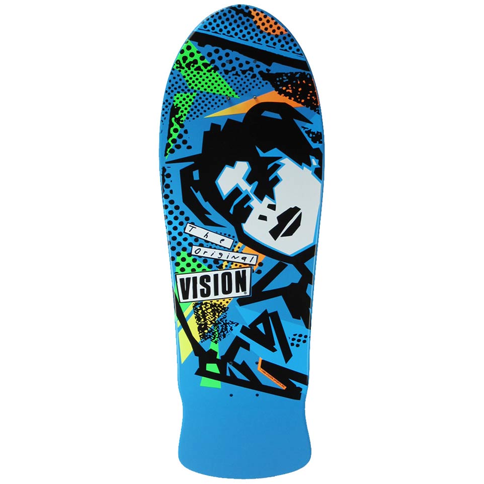Vision Mark Gonzales Gonz Reissue Skateboard Deck - Blue Dip