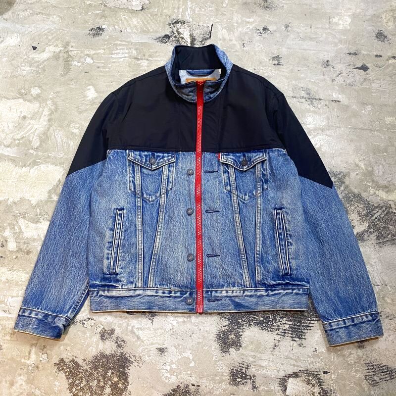 LEVI'S】PREMIUM NYLON SWITCHED DENIM JACKET / Mens S(M)【UNDERLAND
