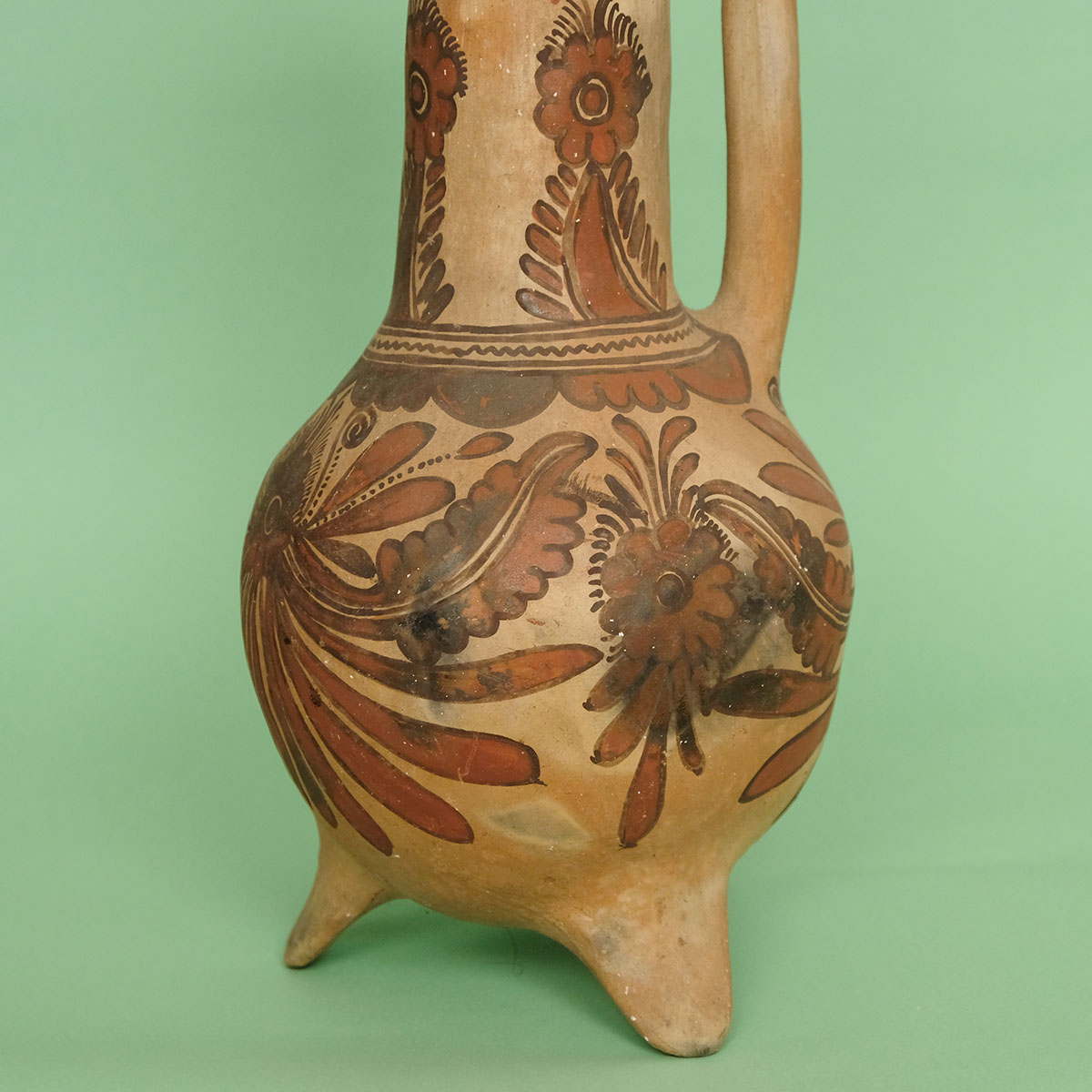 細首壺（ゲレーロ州の陶芸）- LABRAVA [メキシコ 民芸 フォークアート