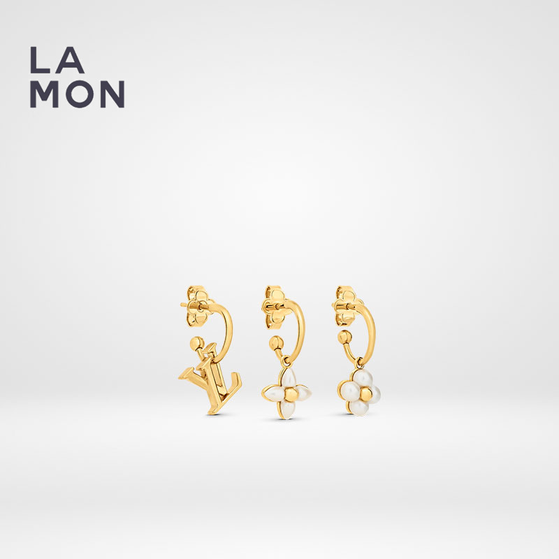 ルイ ヴィトン ピアス LOUIS VUITTON M01025 LV Flowergram Earrings