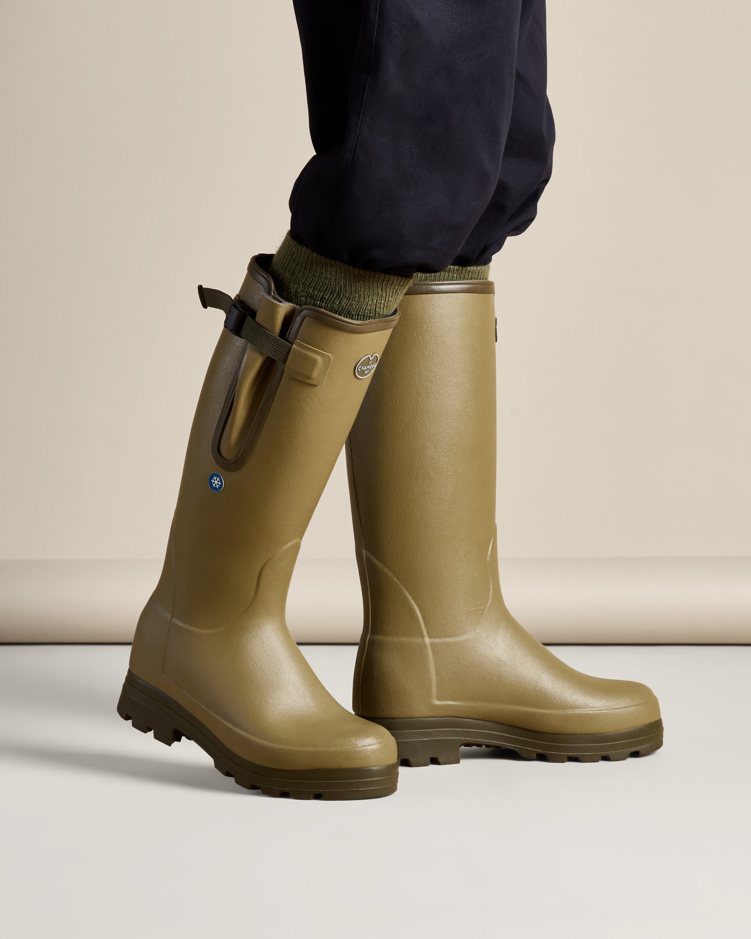 Men's Vierzonord Plus Neoprene Wellington Boot Green | Le Chameau
