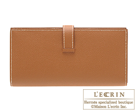 エルメス ベアンスフレ ゴールド ヴォーエプソン ゴールド金具