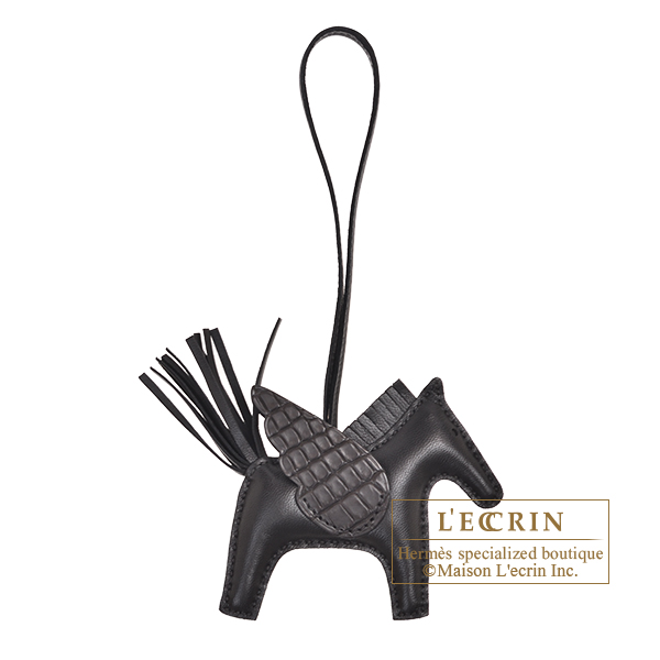 エルメス ロデオチャームペガサスタッチPM ブラック アニョーミロ