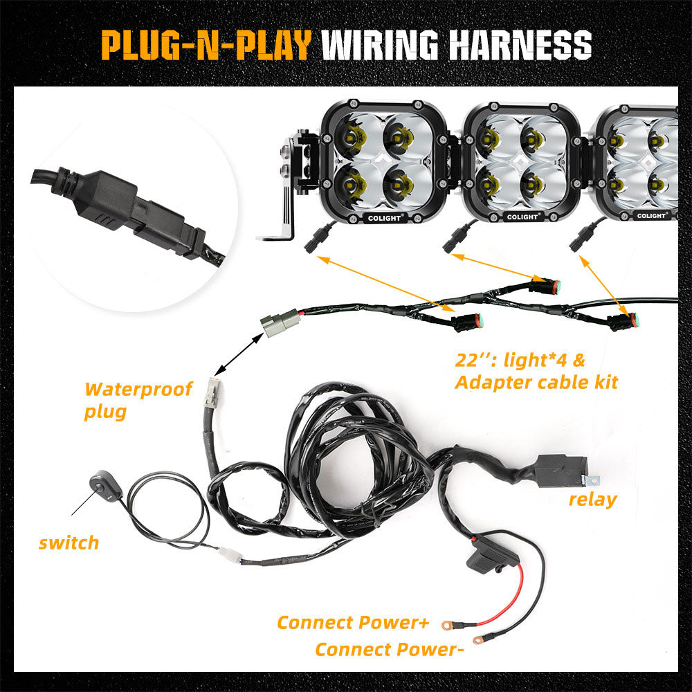 COLIGHT 42inch Cube4 Series LED Square Driving Linkable Light Bar-8 la