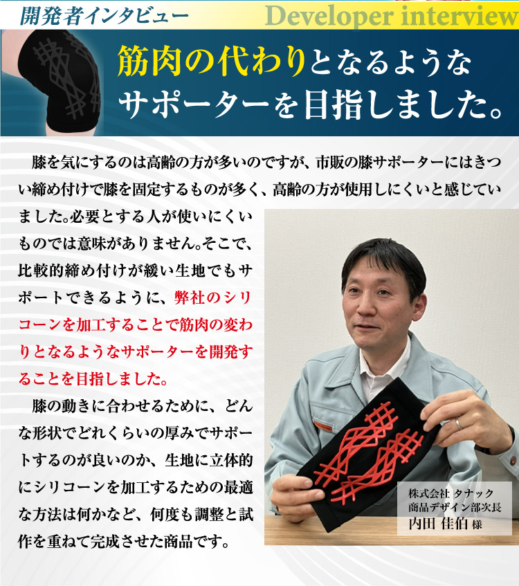 人工筋肉サポーター膝パワーウォーク