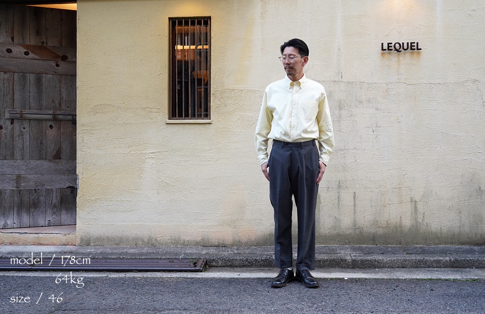 D.C. WHITE ディーシーホワイト Tropical Trousers＜ミディアムグレー