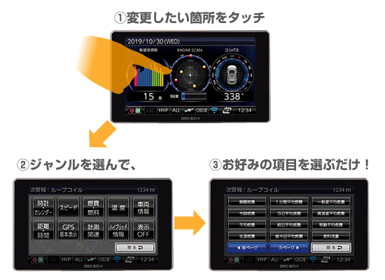 ZERO 807LV】 コムテック レーザー＆レーダー探知機 新型レーザー式