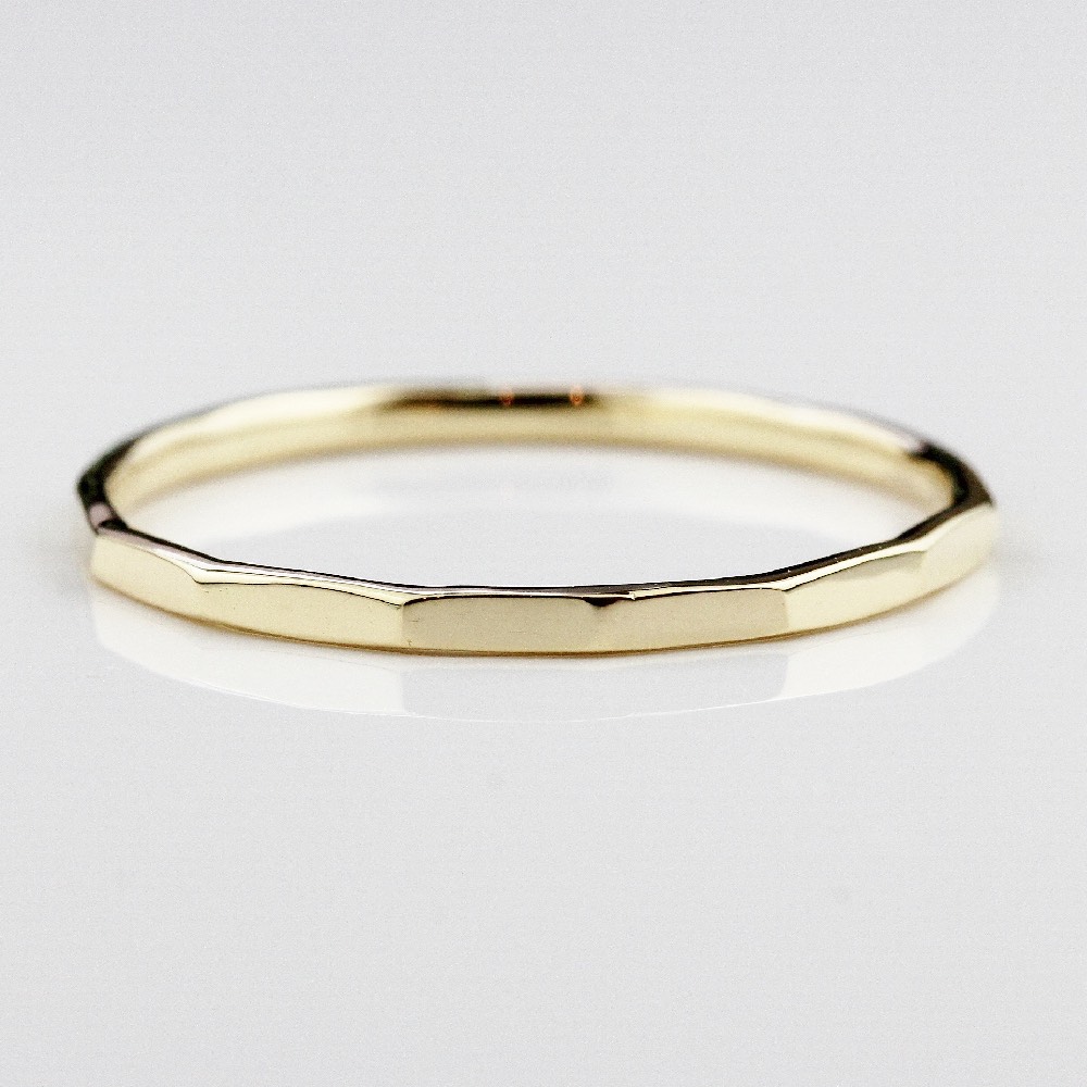 トゥー プライ 543 ハンマー ツチメ リング 18金/two ply Hammered