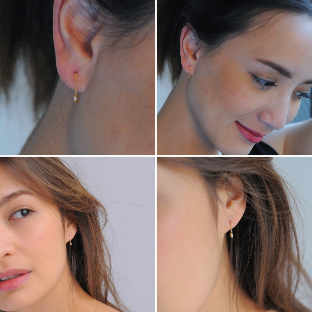 ピナコテーカ 335 ムーン ドロップ 一粒ダイヤモンド アメリカン