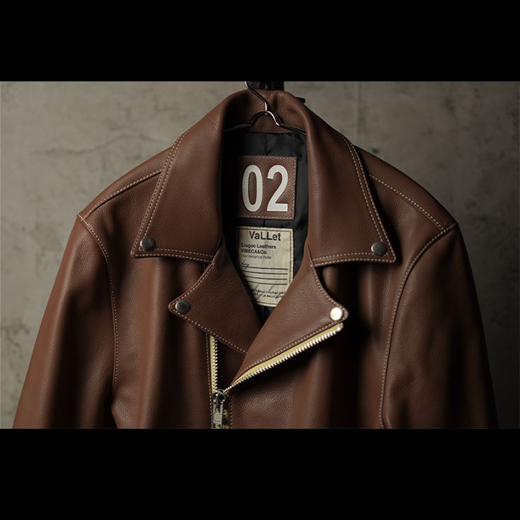 VALLET 本革 ダブルライダースジャケット メンズ ヴァレット