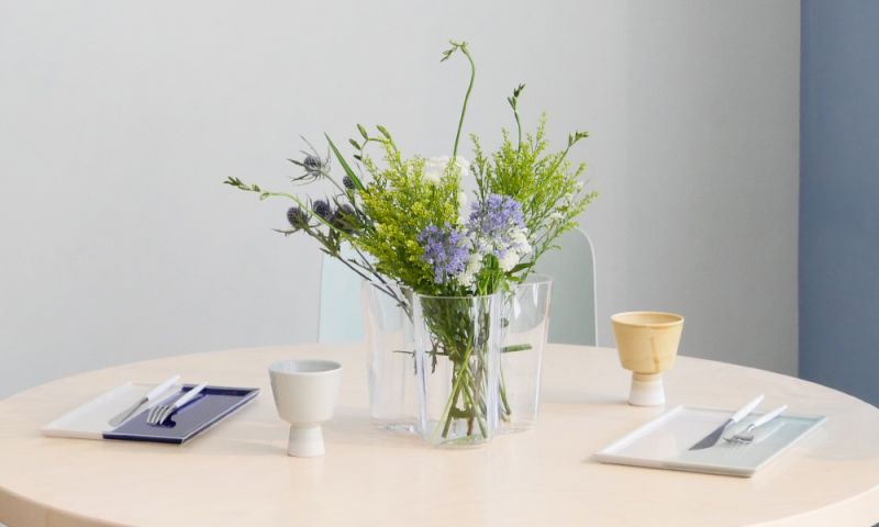 アルヴァ アアルト フラワーベース160mm / クリア - 花瓶・フラワー