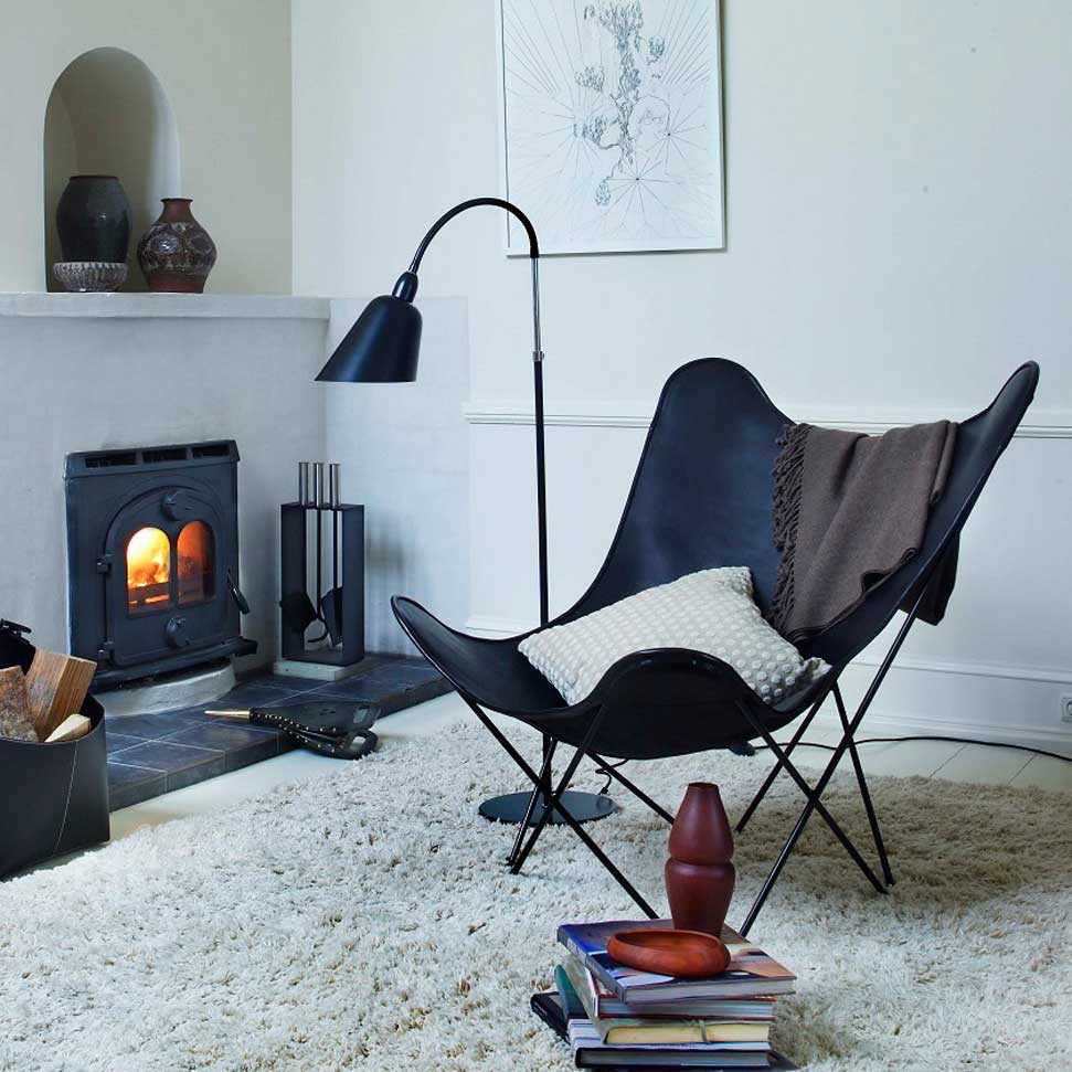 CUERO（クエロ）BKFバタフライチェア MARIPOSAブラック [取寄せ商品