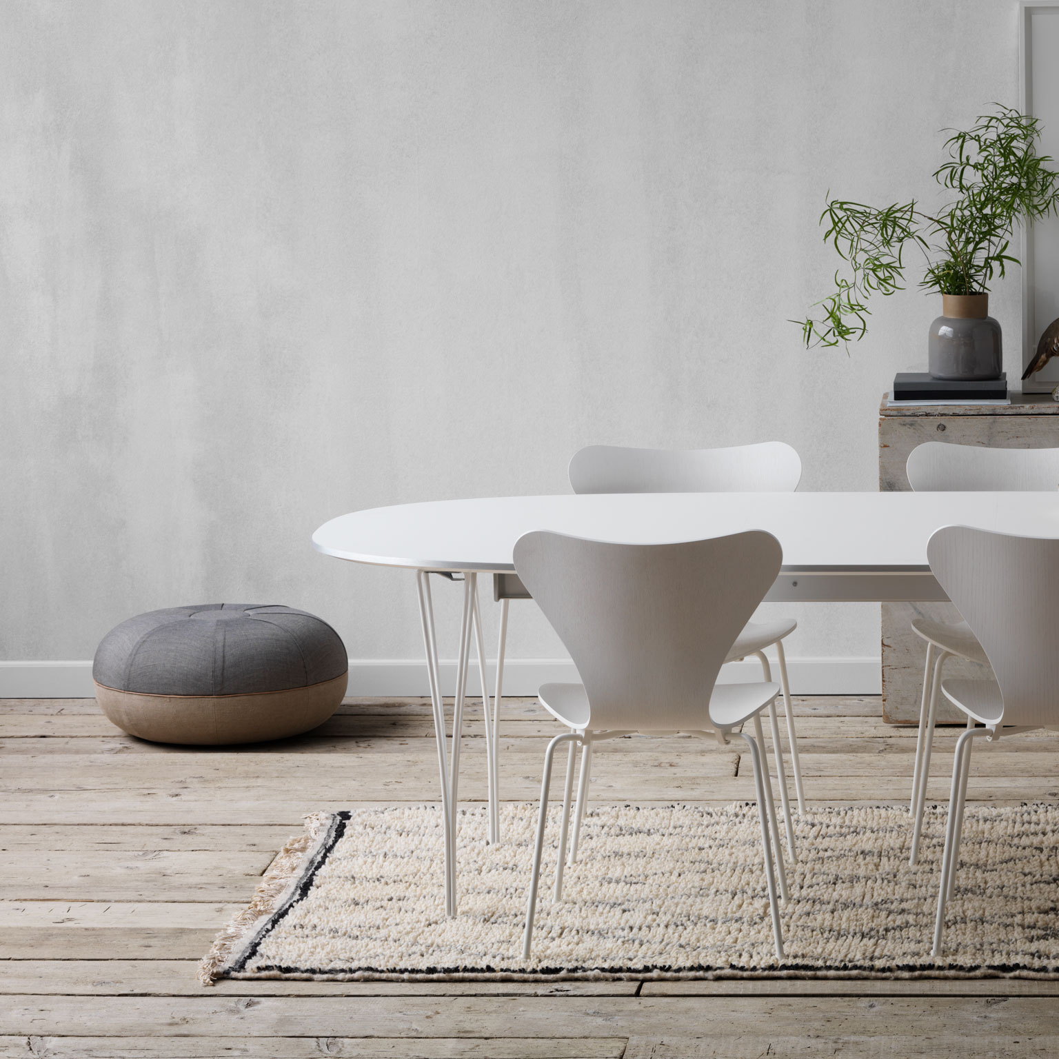 2脚セット】Fritz Hansen フリッツハンセン セブンチェア ホワイト