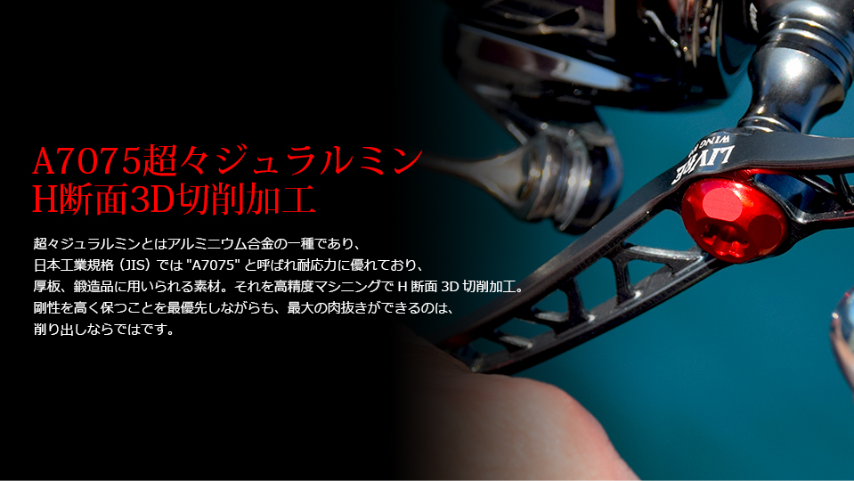 WING 100（ウイング 100）｜スピニングリール｜カスタムリールハンドル