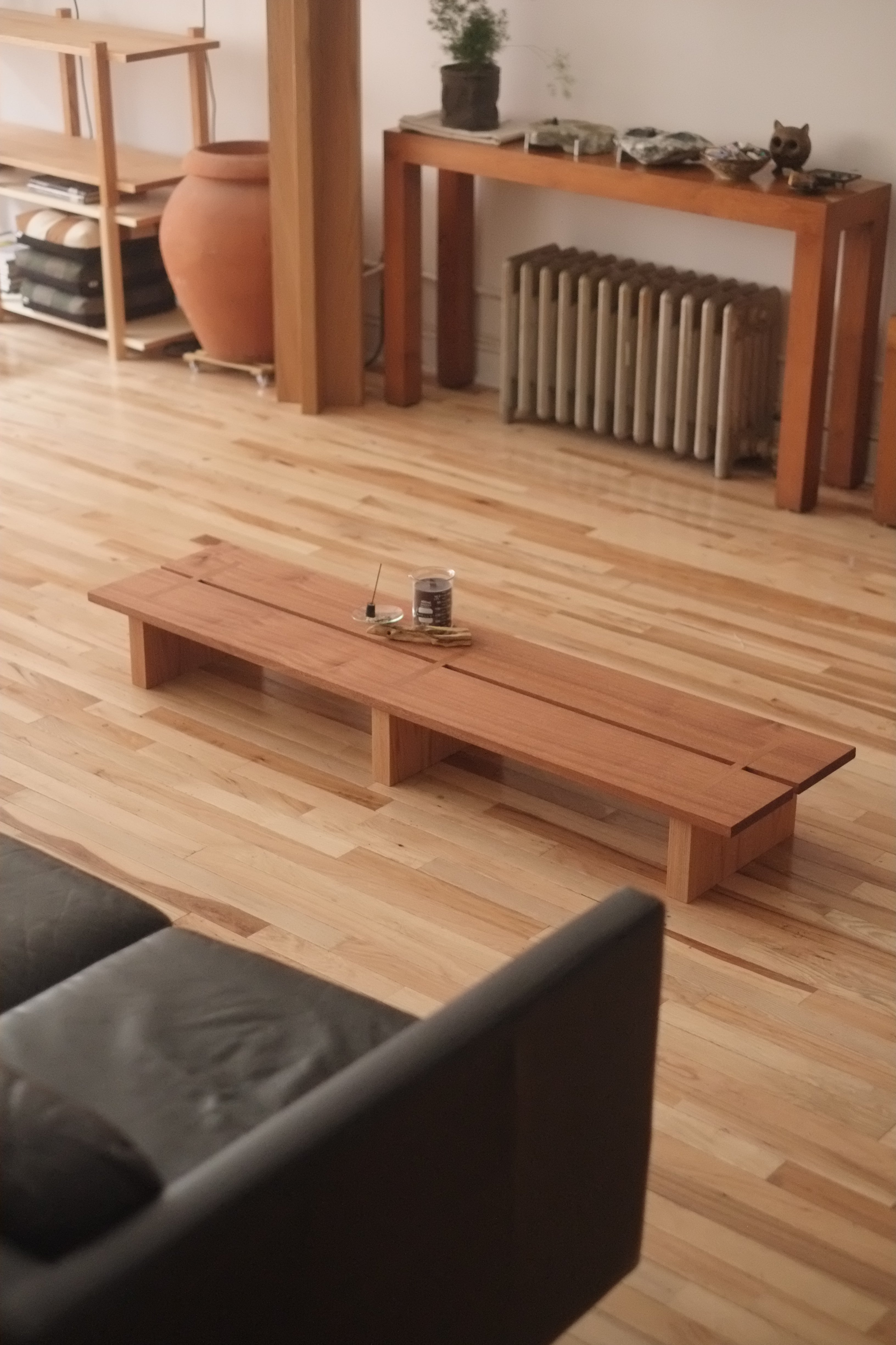 Low Table in Sapele by Dylan Ahern - lichennyc