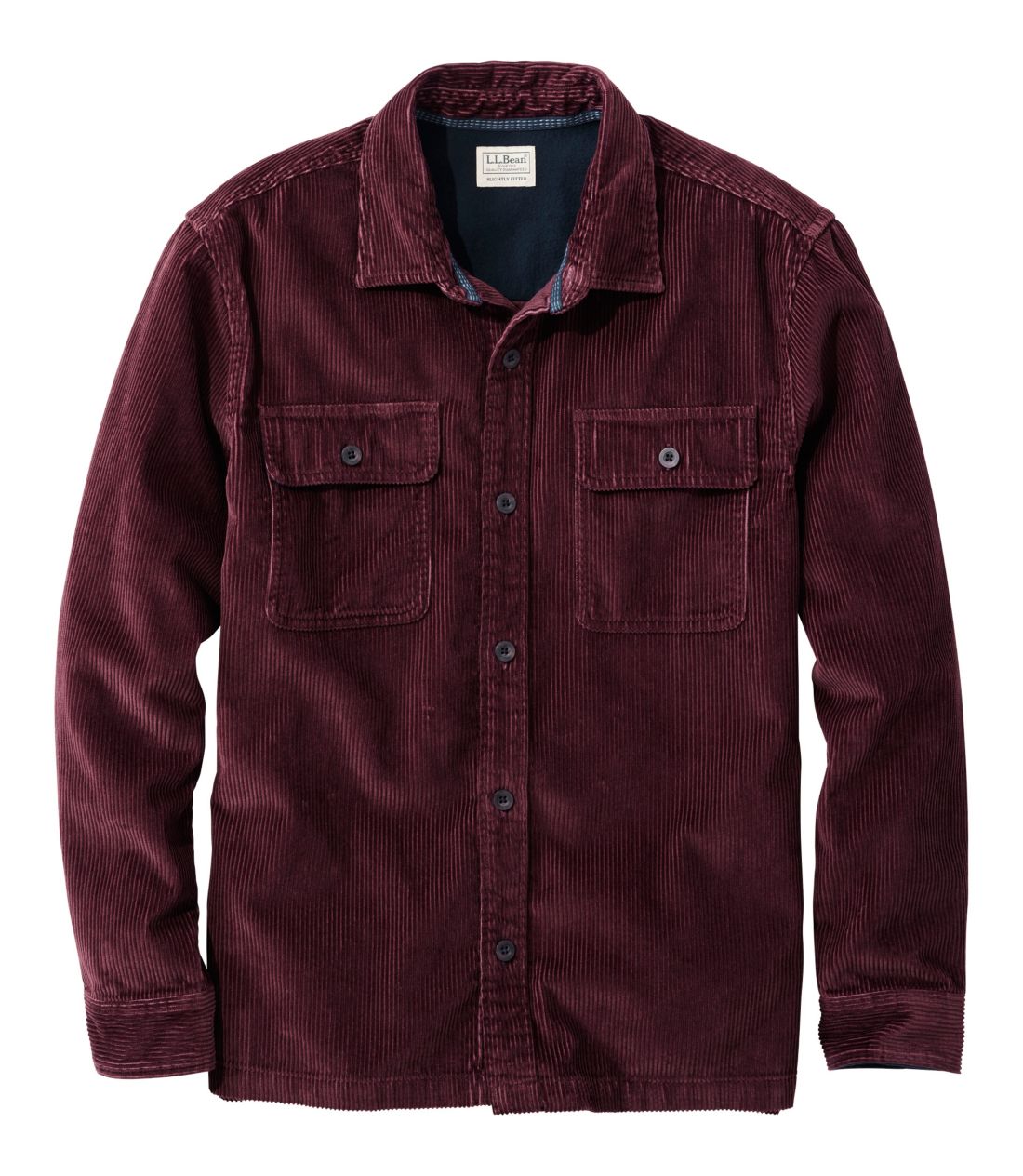 メンズ レンジリー・コーデュロイ・シャツ、スライトリー・フィット