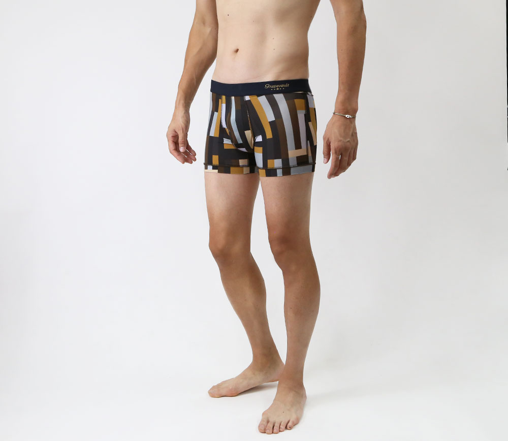 Gravevault ボクサーパンツ 着用画像 MODERN CAMOU ショート グレイブ