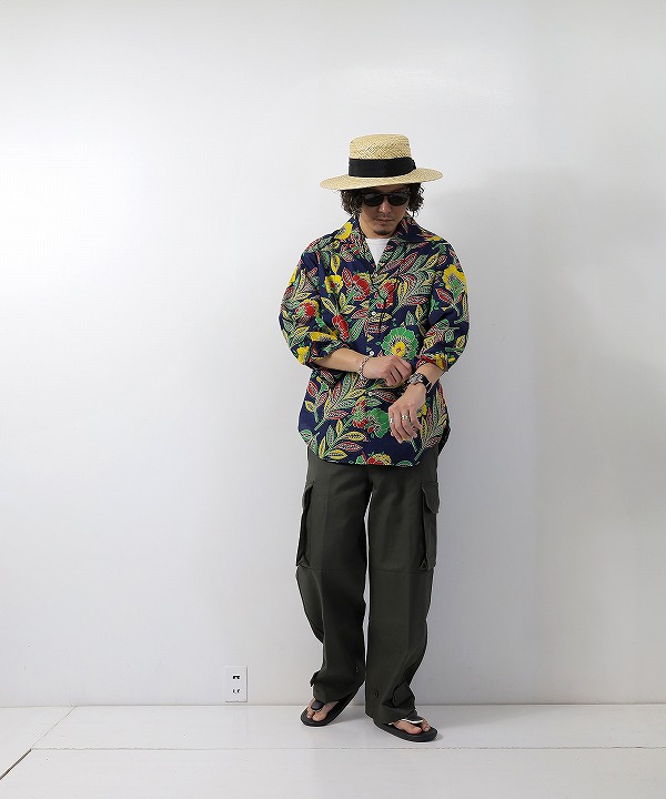 Needles/ニードルズ Italian Collar Shirt - Printed Cotton Lawn