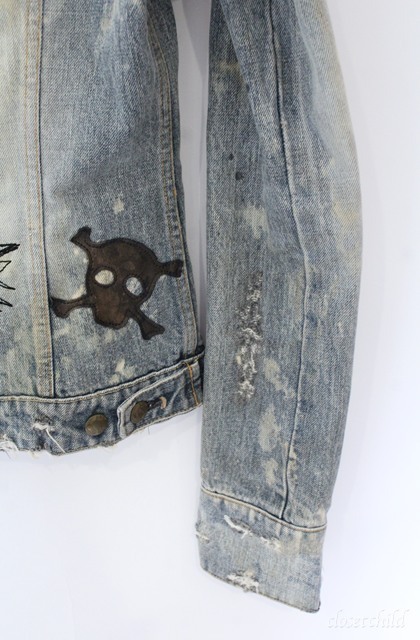 LGB / G-1/LOVE SEX DREAM スカルパッチデニムジャケット G-ジャン 1