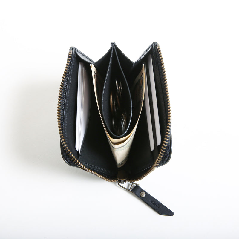 FW4R≪BLACK≫COMPACT ZIP WALLET / コンパクトジップウォレット
