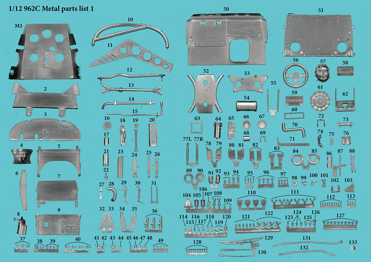 1/12scale Fulldetail Kit : 962C