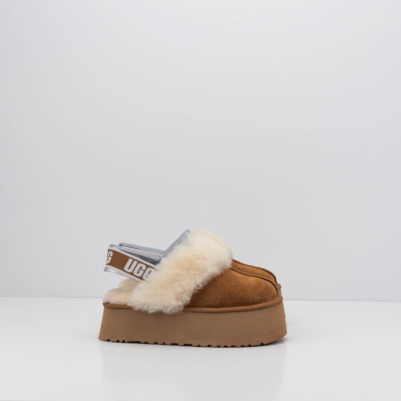 BACK STRAP SLIPPER UGG FUNKETTE CHESTNUT 1113474 | MOKSIN – Moksin