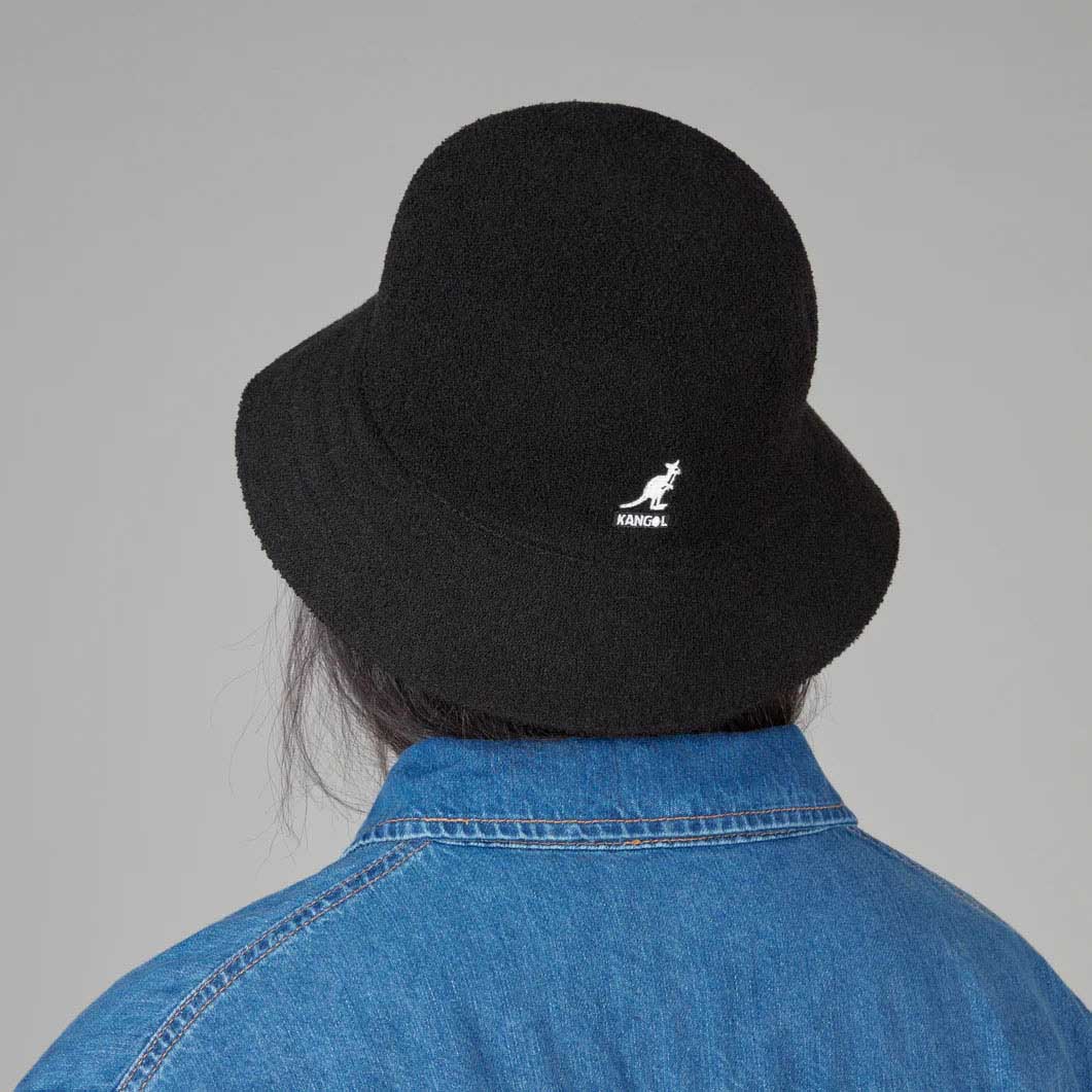 MoMA Kangol バケットハット ブラック M(M)：ファッション