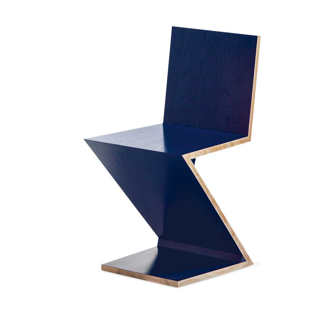 280 ZIG‐ZAG チェア ブルー(ブルー)：ホーム