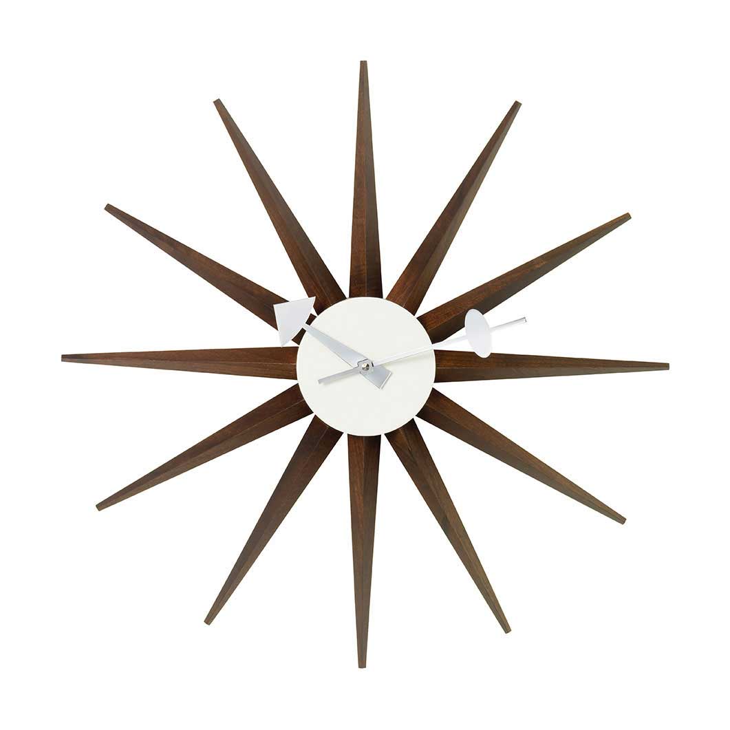 ジョージ・ネルソン サンバーストクロック ウォルナット(ウォルナット