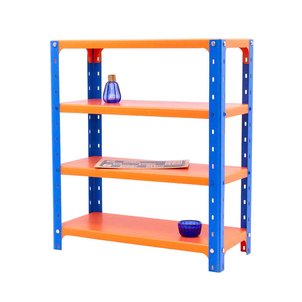 Paper Rack ブルーxオレンジ(ブルーxオレンジ)：ホーム