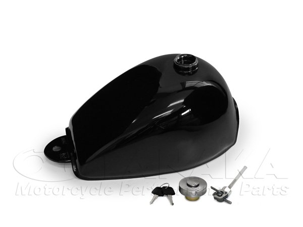 182wモンキー用 5Lタンク ブラック｜ モンキーパーツはバイクパーツ