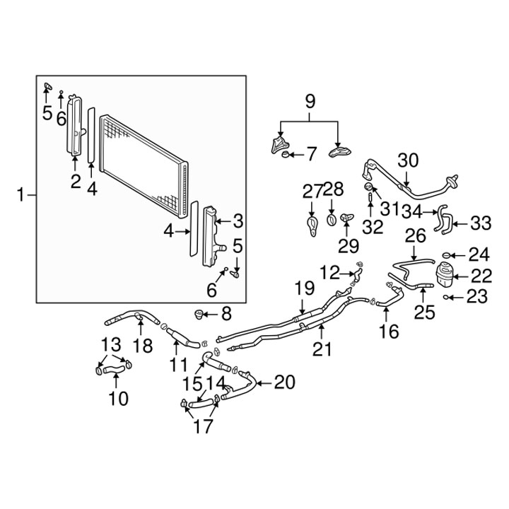 Toyota OEM Cooling (Radiator) Hose – 2000-05 MR2 – Underbody Pipe