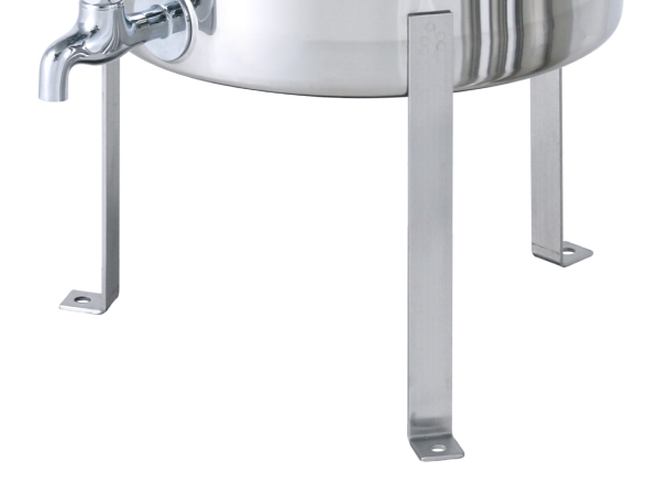 CTH-W-AIB-FL】蛇口付密閉容器 空気抜・平鋼脚付(CTH-W-AIB-FL-18