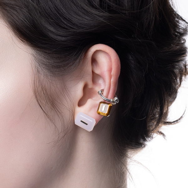 Mini SPEAR Earring, Amber