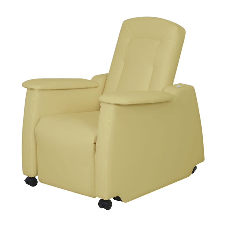 電動リカバリーチェア 点滴処置台 24-6391-0001 ビニルレザー白 高田