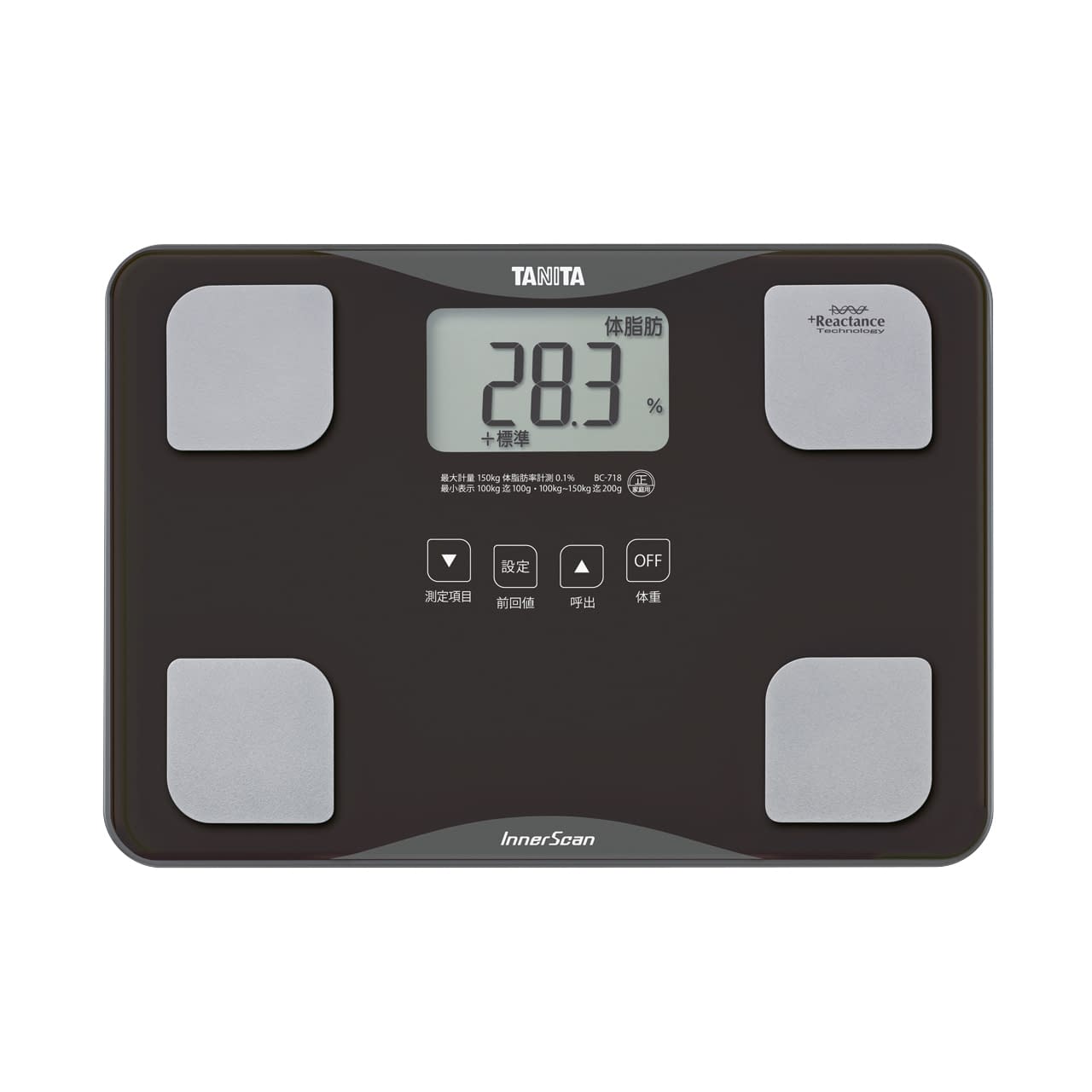 体組成計 インナースキャン 体重計 24-3176-00 タニタ BC-718-WH