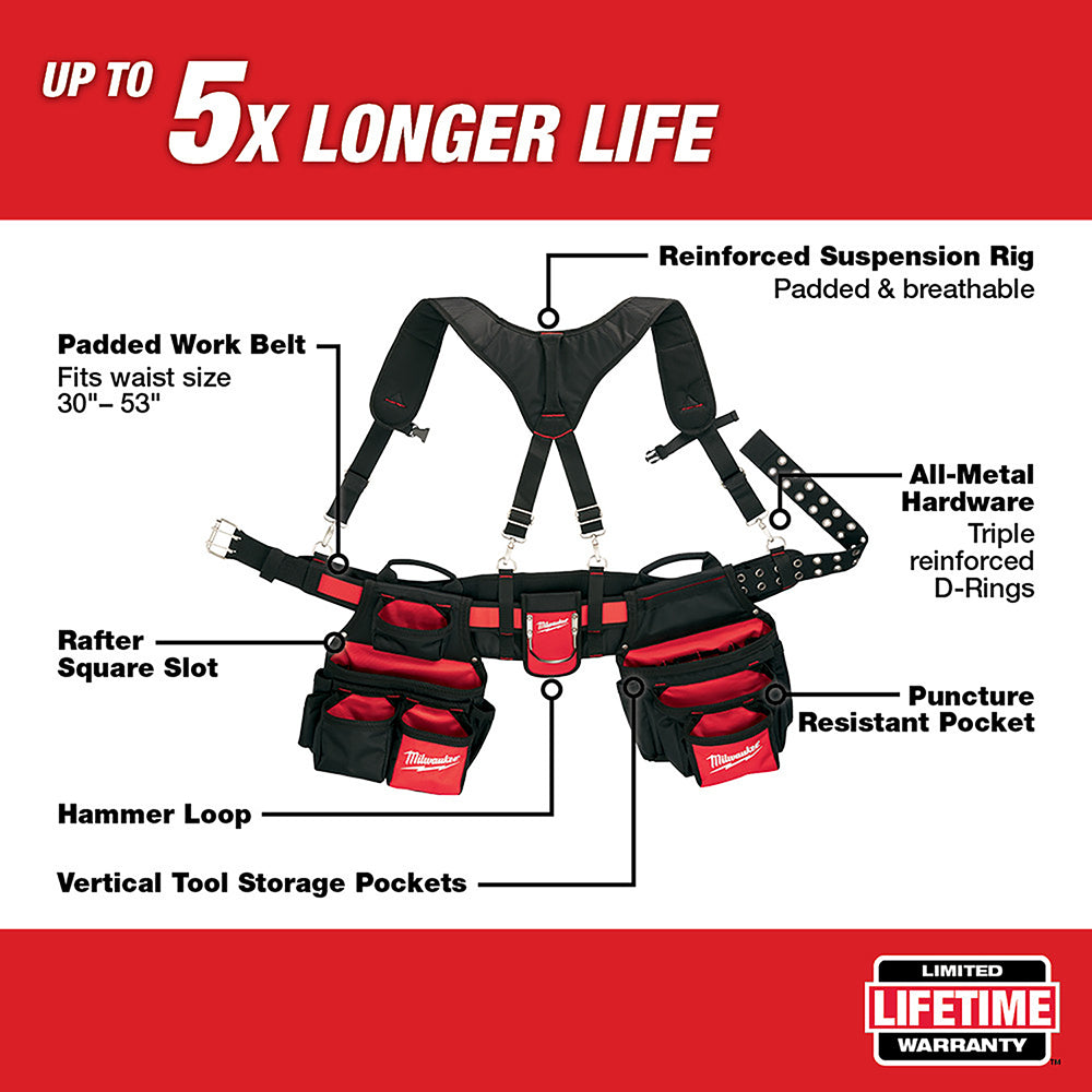 Milwaukee 48-22-8120 30 - 53-Inch 24-Pocket Suspension Rig
