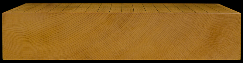 本榧卓上碁盤 2寸8分（一枚板・木裏） gb20340 | 前川榧碁盤店