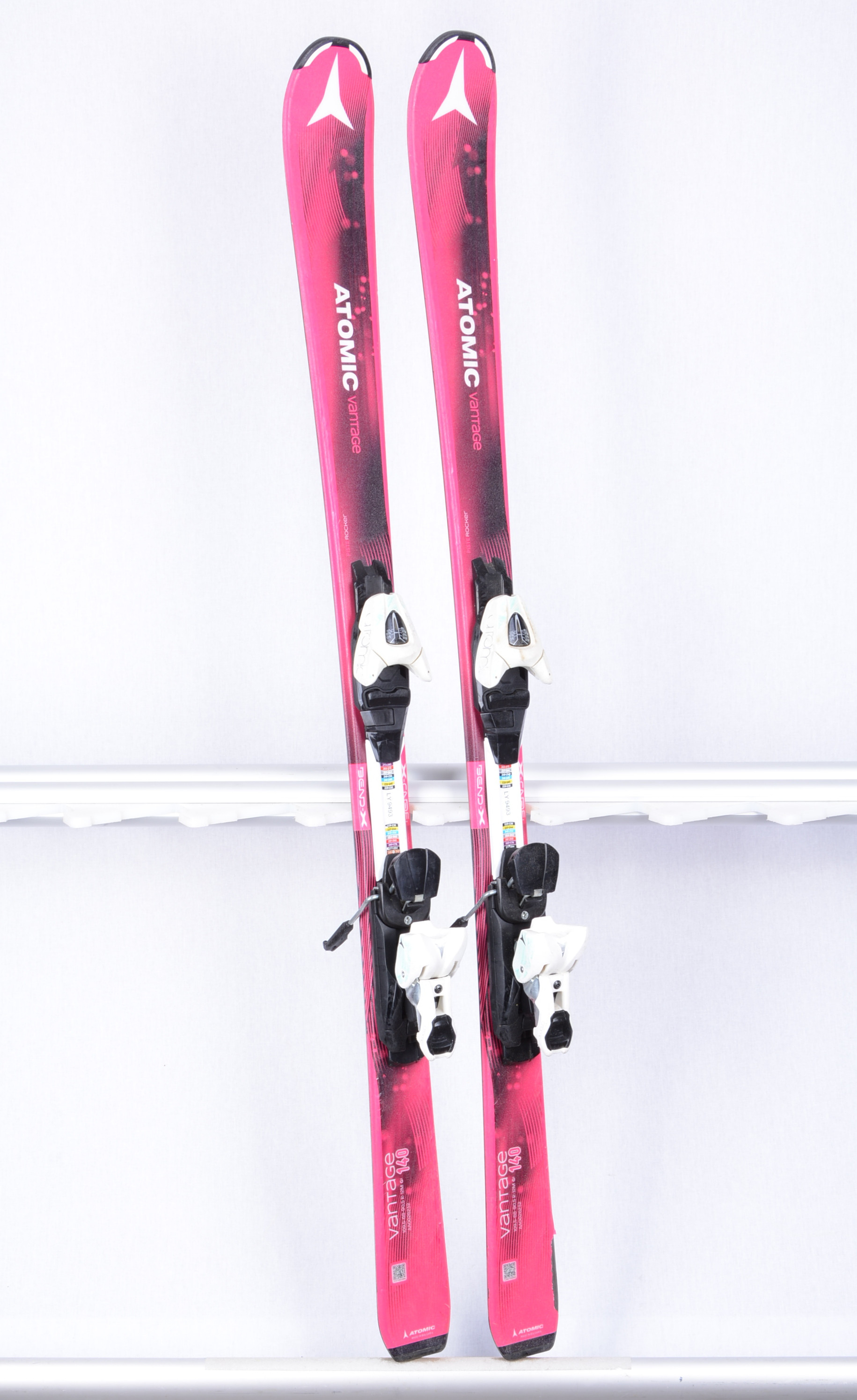 children's/junior skis ATOMIC VANTAGE GIRL II pink + Atomic C5