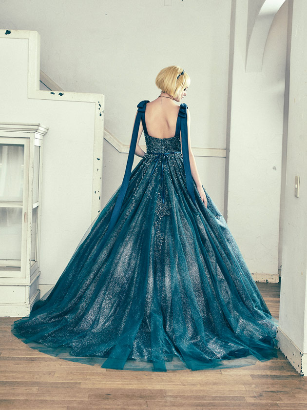 ANT0338 blue green | ウエディングドレス『マリアローザ（MARIAROSA）』